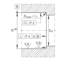 推力角接觸球軸承 ZKLN4075-2RS-2AP, 配對，雙向，兩側(cè)唇密封