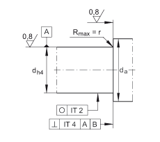 推力角接觸球軸承 ZKLN4075-2RS-2AP, 配對，雙向，兩側(cè)唇密封
