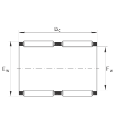 滾針及保持架組件 K75X83X40-ZW, 根據(jù) DIN 5405-1/ ISO 3030 標(biāo)準(zhǔn)，雙列