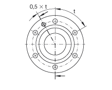 推力角接觸球軸承 ZKLF40100-2Z, 雙向，螺釘安裝，兩側(cè)間隙密封