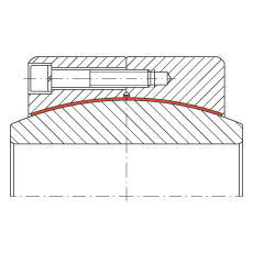 大的關(guān)節(jié)軸承 GE340-DW-2RS2, 根據(jù) DIN ISO 12 240-1 標(biāo)準(zhǔn), 免維護(hù)，兩側(cè)密封