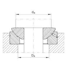 推力關(guān)節(jié)軸承 GE10-AX, 根據(jù) DIN ISO 12 240-3 標(biāo)準(zhǔn)，需維護(hù)