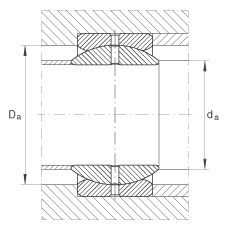 關(guān)節(jié)軸承 GE19-ZO, 根據(jù) DIN ISO 12 240-1 標(biāo)準(zhǔn)，英制尺寸，需維護(hù)