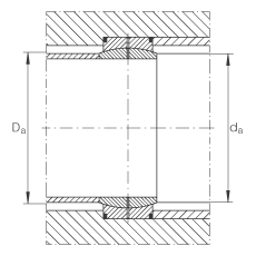 關(guān)節(jié)軸承 GE70-DO, 根據(jù) DIN ISO 12 240-1 標(biāo)準(zhǔn)，需維護(hù)